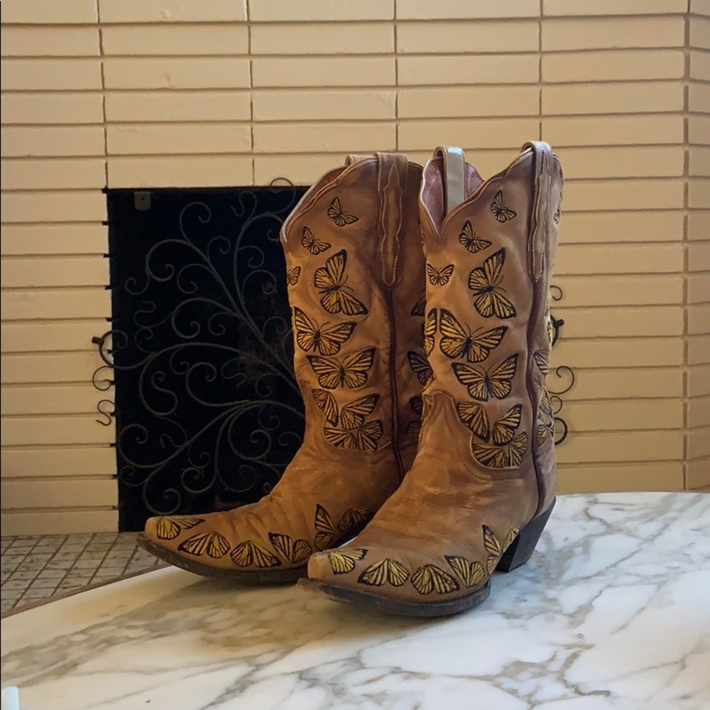 COPY - Dan Post suede monarch boots size 8 1/2